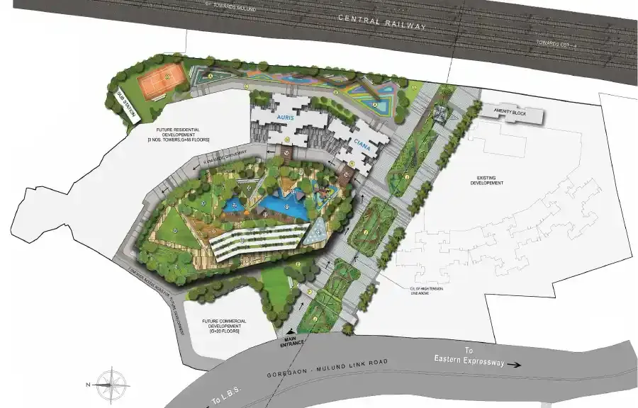 Wadhwa Solis master plan layout